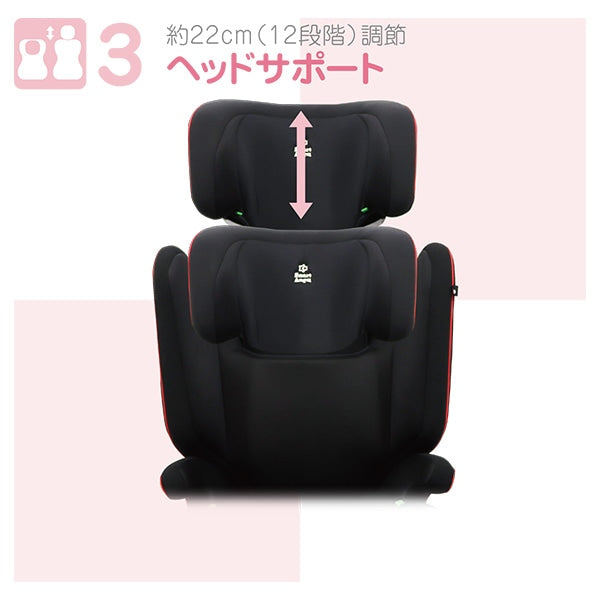 [ ケース販売 ]  SmartAngel  ハイバックジュニア-BK×1個入 [西松屋]【日本出荷】