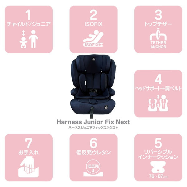 [ ケース販売 ]  SmartAngel  ハーネスジュニアFIXネクスト ネイビー×1個入 [西松屋]【日本出荷】