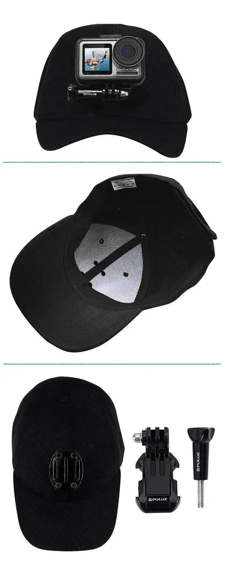 Canvas Sun Hat Cap Cycling Hiking Golfing Fishing For Sports Action Cam Camera