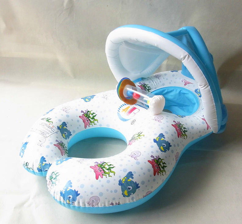 Thicken Swimming Ring With Bell | Eco-Friendly PVC Pool Float for Mother & Child Canada