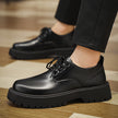 Men's British Derby Leather Dress Shoes – Height-Increasing Non-Slip Oxford