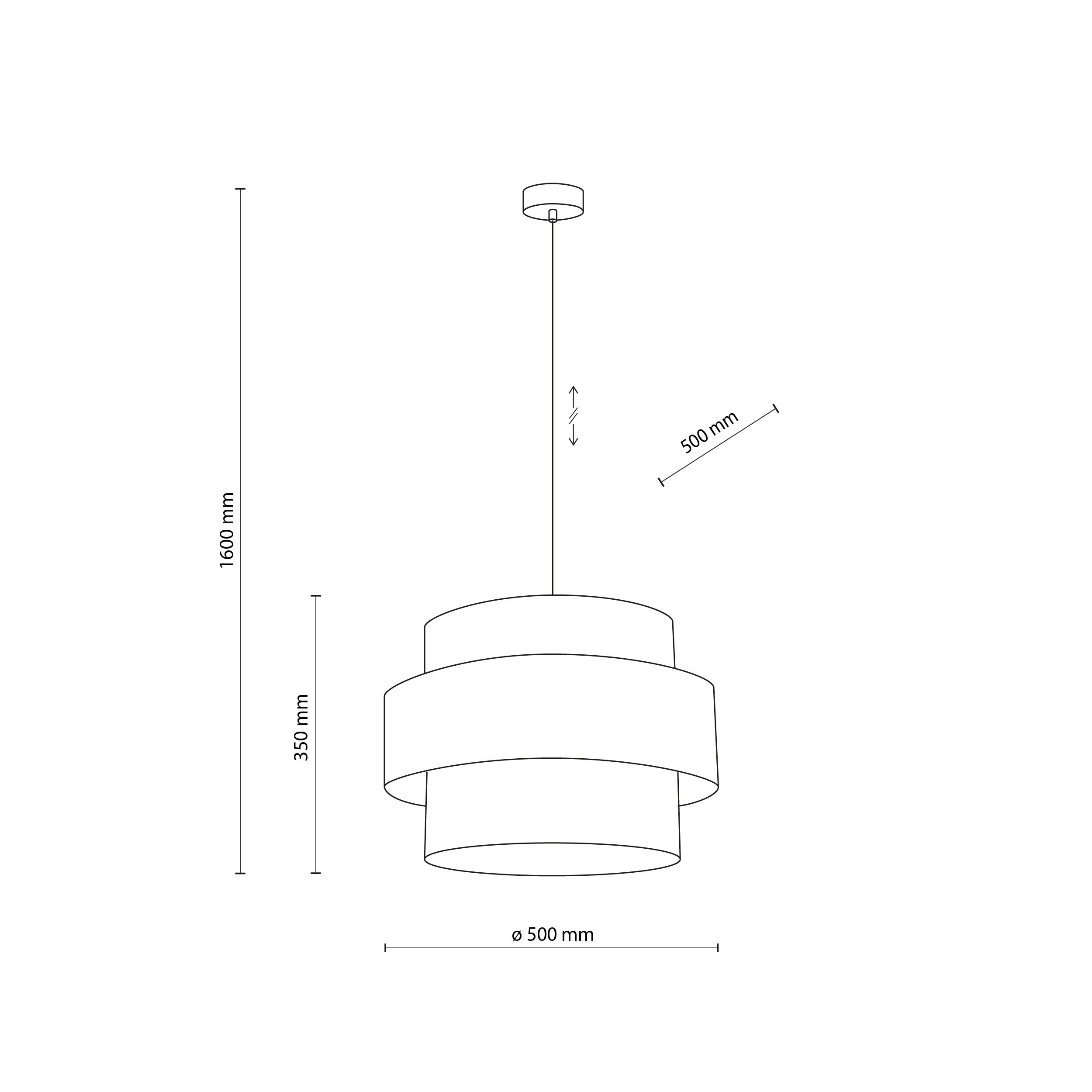 CALISTO Black Mid-Century Modern Pendant Light