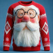 Santa Claus Sweatshirt – Festive Loose Pullover for Casual Wear
