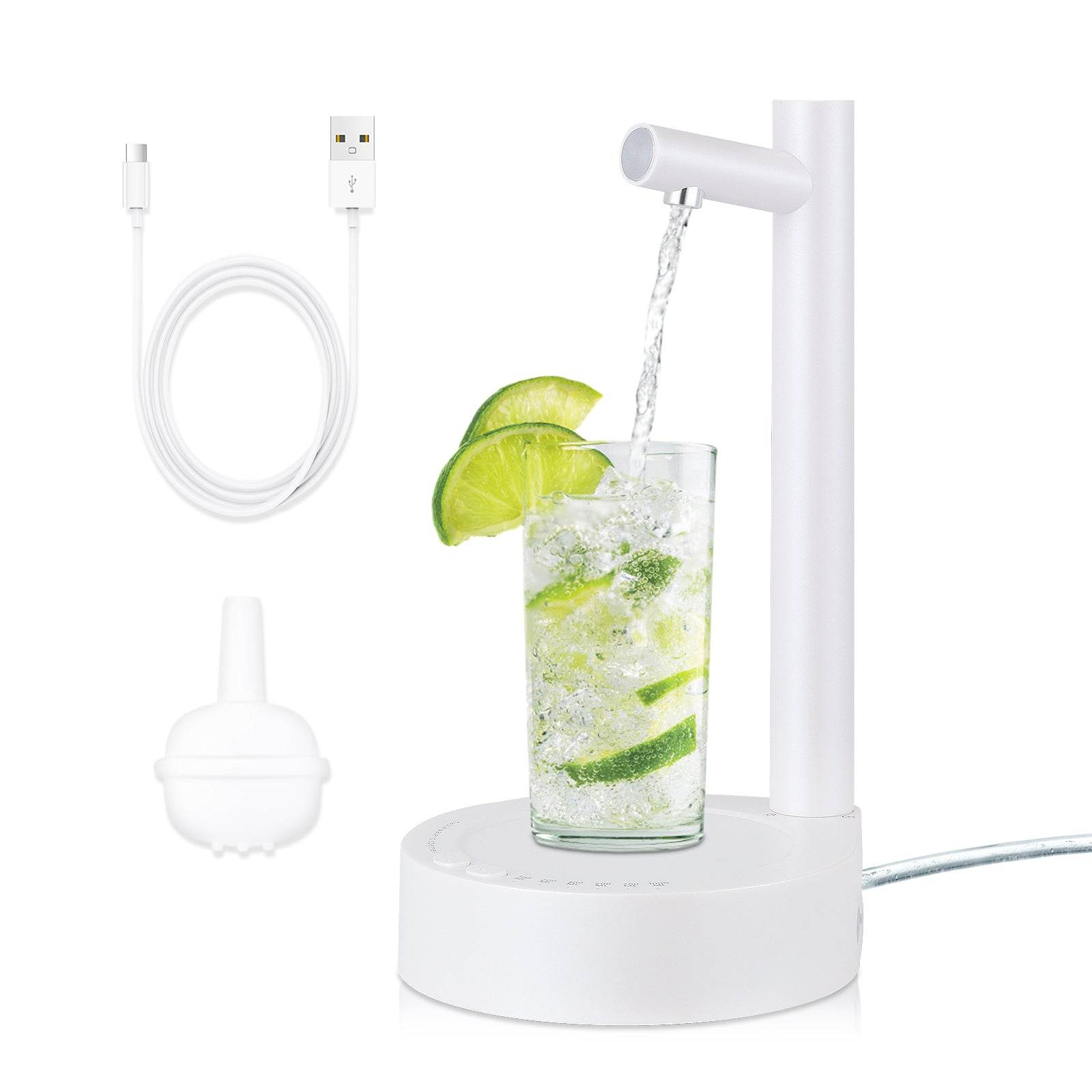 Smart Desktop Table Water Dispenser Pump Water Discharge Adjustable Portable Detachable USB Charging