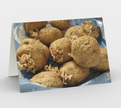 Set of 3 Blank Greeting Cards | 5 x 7 | Potato Flower