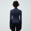 Long Sleeve Workout top for women Slim fit Athletics Sport Zip up Gym top