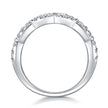Lace Snowflake Moissanite Ring – S925 Silver, GRA Certified | Platinum, Gold & Rose Gold
