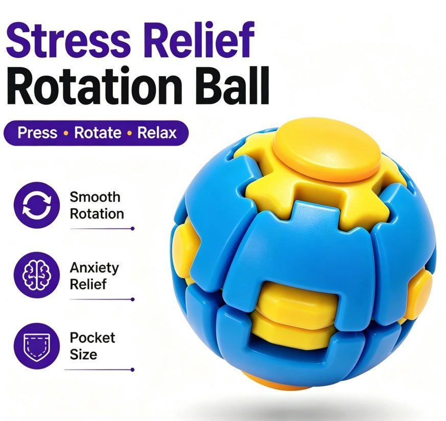 HelixCore 3D Printed Spiral Fidget Ball – Stress Relief Finger Spinner Toy | Canada & USA