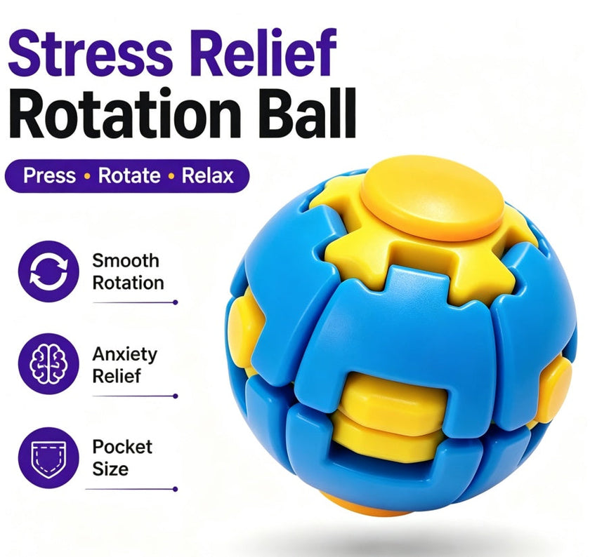 HelixCore 3D Printed Spiral Fidget Ball – Stress Relief Finger Spinner Toy | Canada & USA
