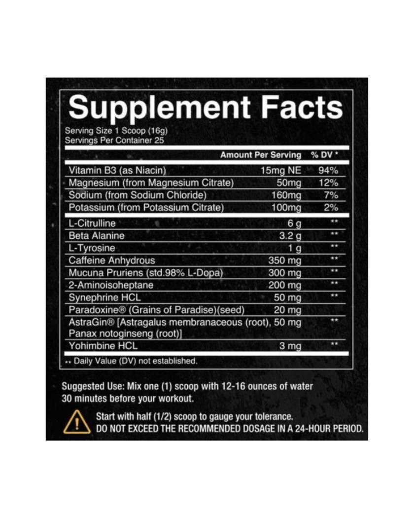 Condemned Convict High Stim Pre-Workout