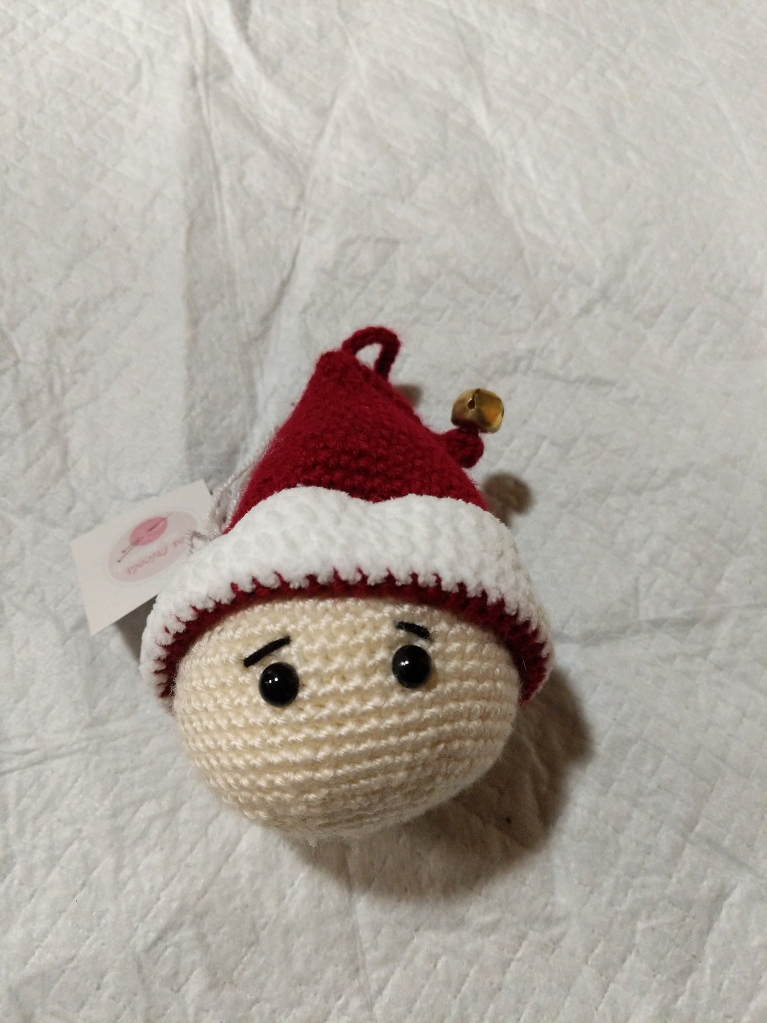 Ornement de lainage TETE DE LUTIN
