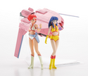 1:20 [DIRTY PAIR] 1/20 KEI & YURI w/1/300 LOVELY ANGEL Plastic Model Kit