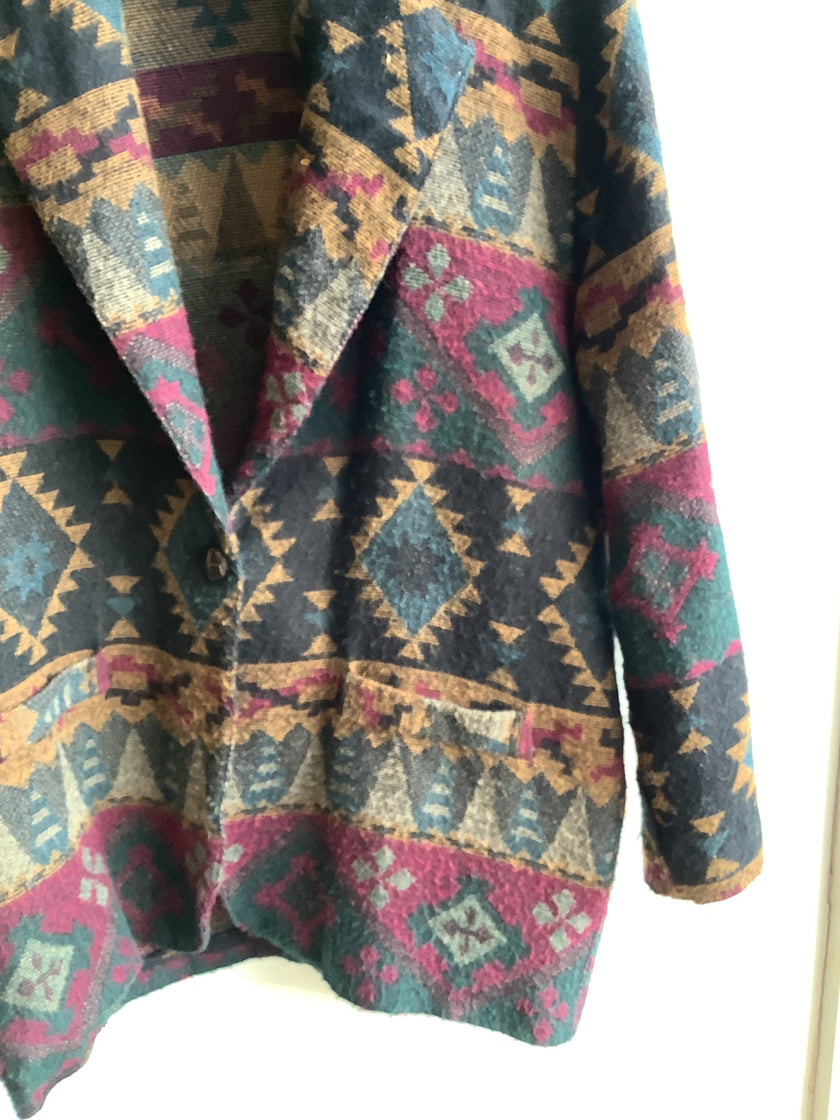 Vintage Vittoria Virini Southwestern Tapestry Blazer