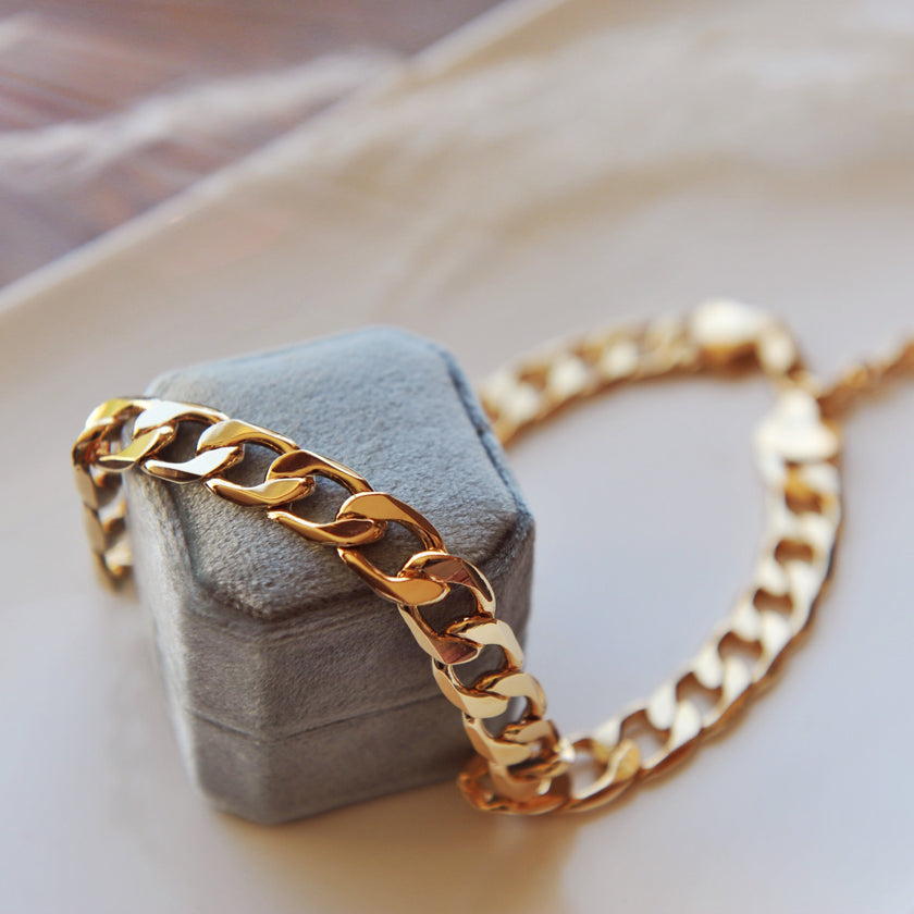 Chunky Flat Link Necklace