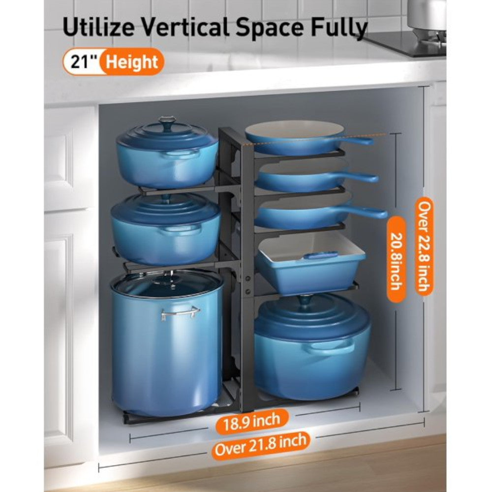 ORDORA 4D-21H Pots and Pans Organizer 21
