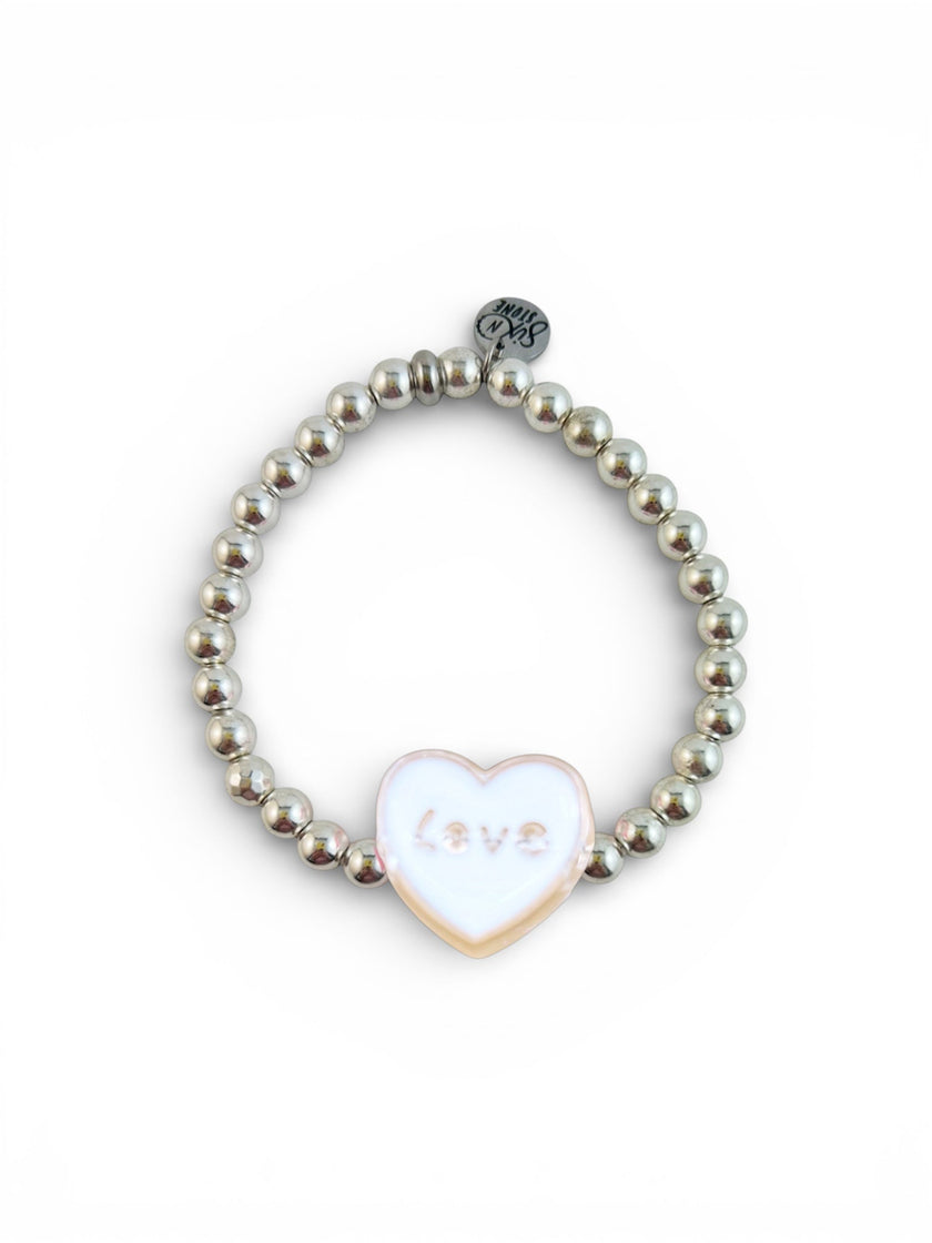 Sweetheart Hematite Bracelets - Mom and Mini