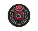Jack Quinn Autographed Ottawa 67's Official Game Puck