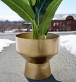 Kendrik -Mid-Century Brass Floor Planter (Multiple Sizes)