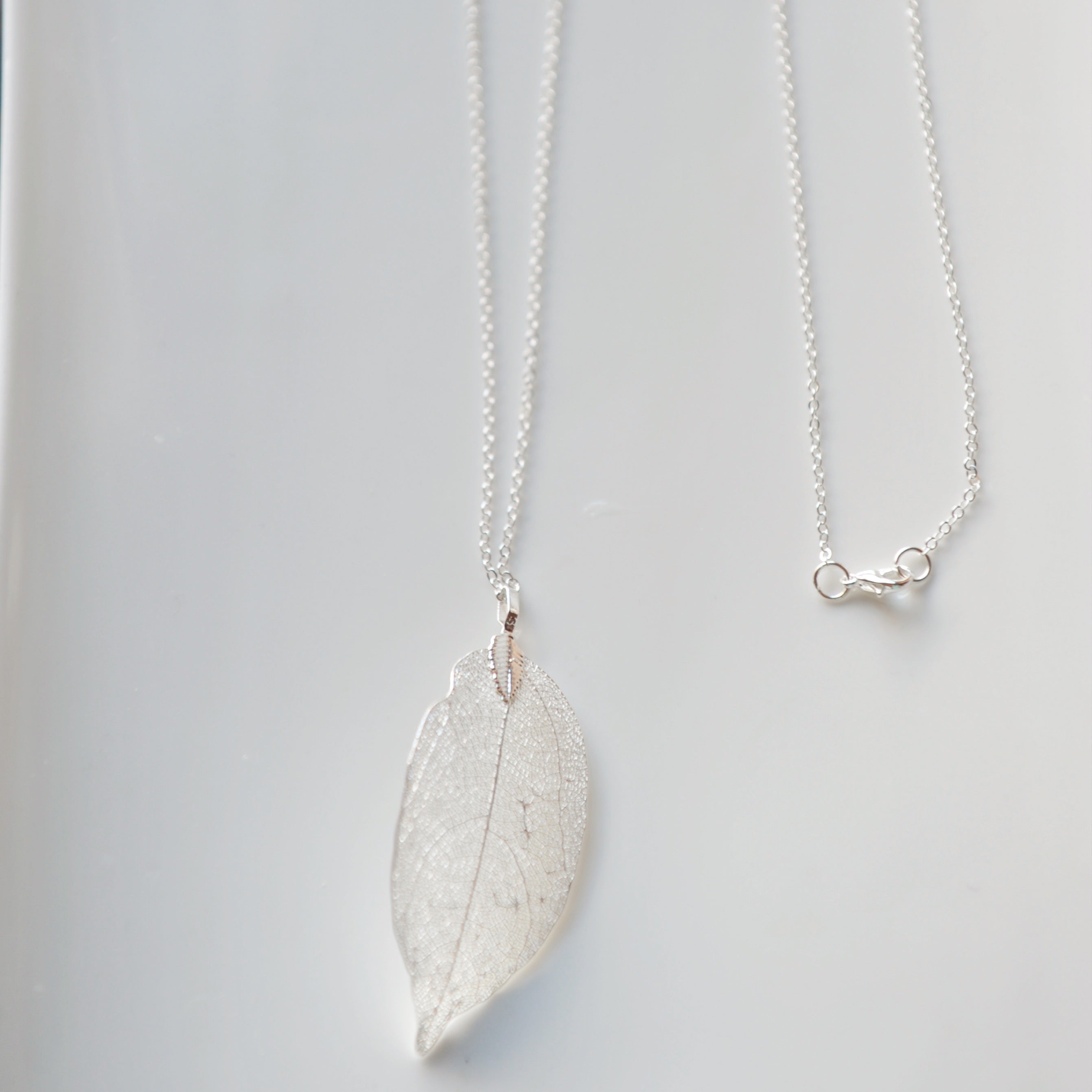 Real leaf necklace