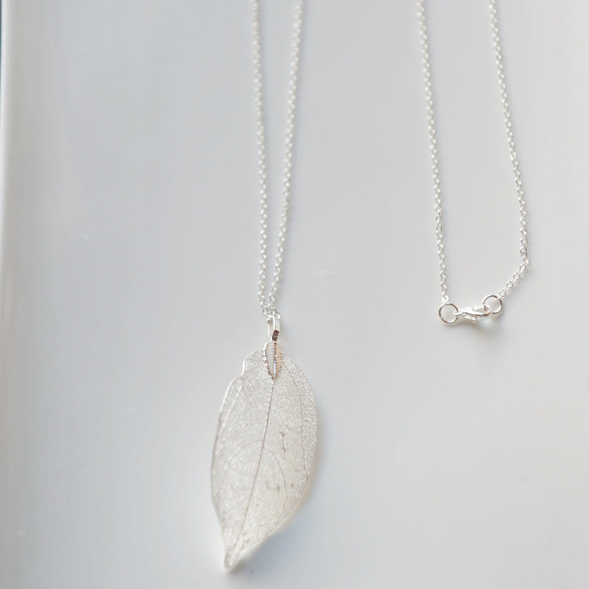 Real leaf necklace