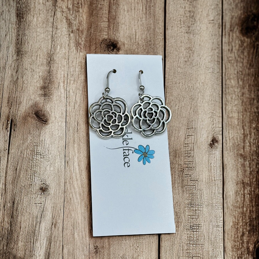 Rose Flower Earrings