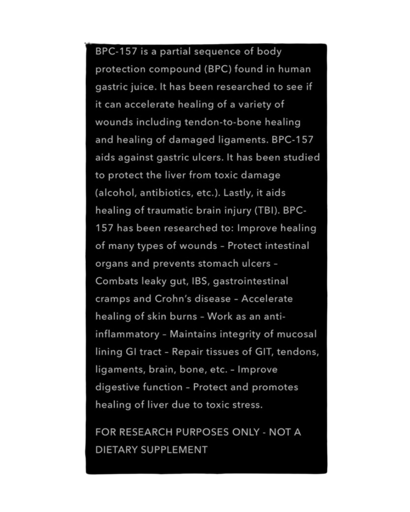 Project M Body Protection Compound - BPC-157