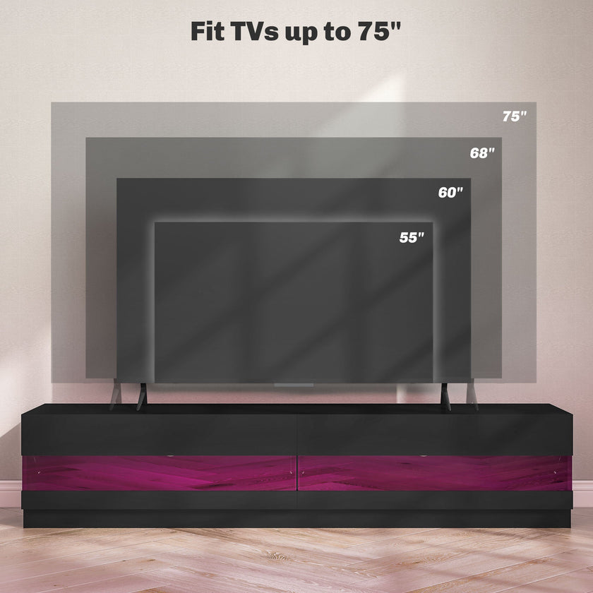 Hart Lighted TV Stand for TVs up to 75