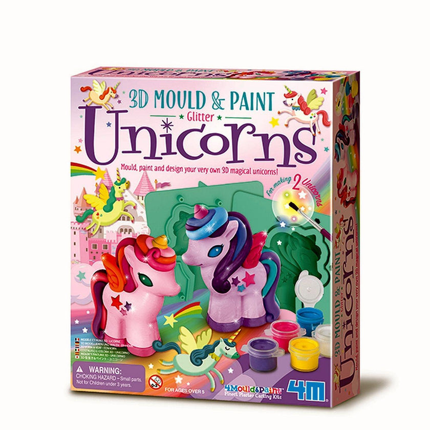 4M - 3D Mould & Paint Glitter Unicorn