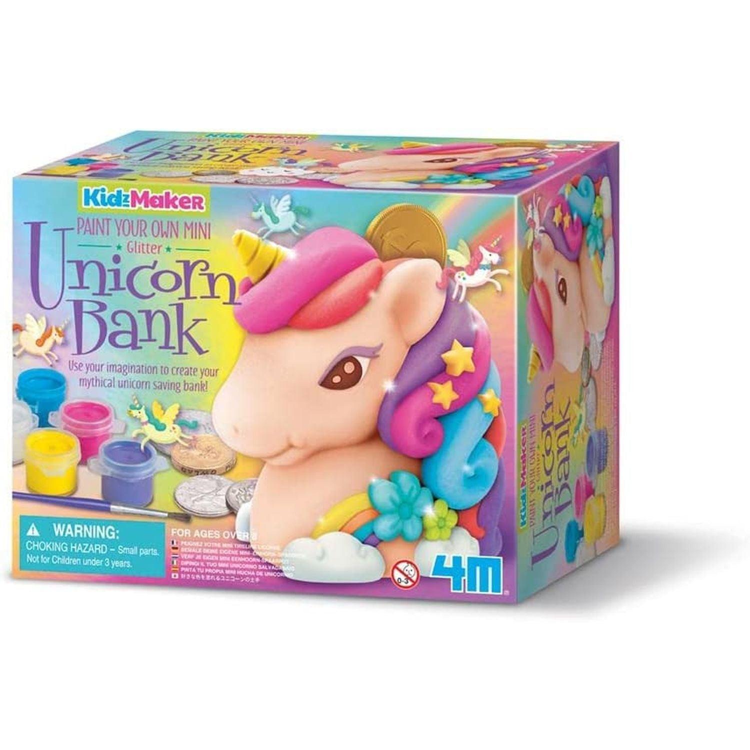 4M - Tirelire Licorne Glitter Kidzmaker