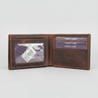 Men’s Genuine Cow Leather Bifold Wallet. Embossed Horse Design with RFID Protection