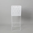 Salma White Raised Metal Pot Planter 2.3’