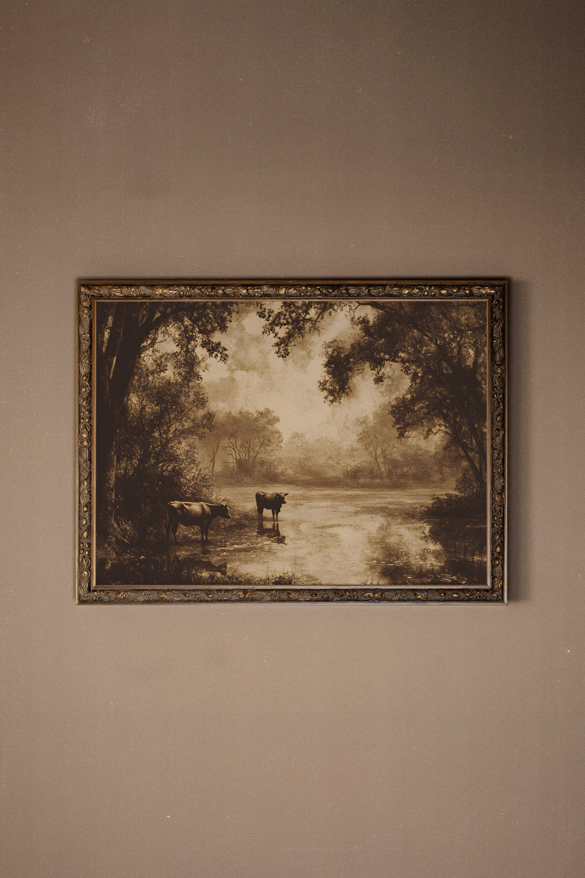 RIVIÈRE D'ANTAN, CADRE VINTAGE BRONZE