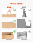 VEVOR Kraft Paper Bags with Handles  Large Eco-Friendly Bags