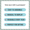 CrafTreat DIY Paper Lanterns - Winter House