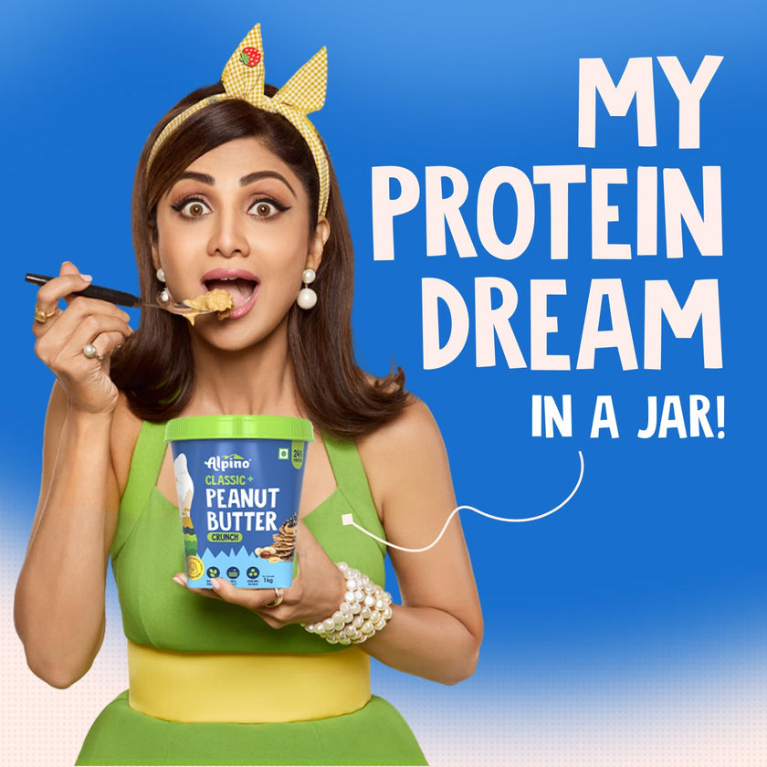 Classic Peanut Butter Crunch | 90% Roasted Peanuts | High Protein Peanut Butter Crunchy | Gluten-Free | Vegan