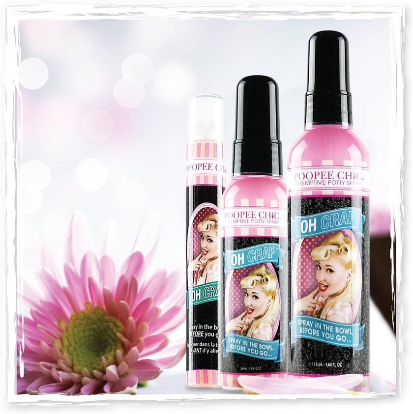9 ml (0.3 oz), Pineapple & Coconut Scent Poop Spray | Oh Crap | Poopee Chic
