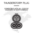 CCS1 Charger To NACS Vehicle | DC | Compatible with Tesla Vehicles & NACS vehicles | UL2252/CSA-C22.2 Certified | The Thunderstorm Plug