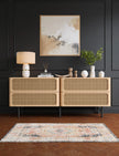 Caspara Orange Black Coral Rug