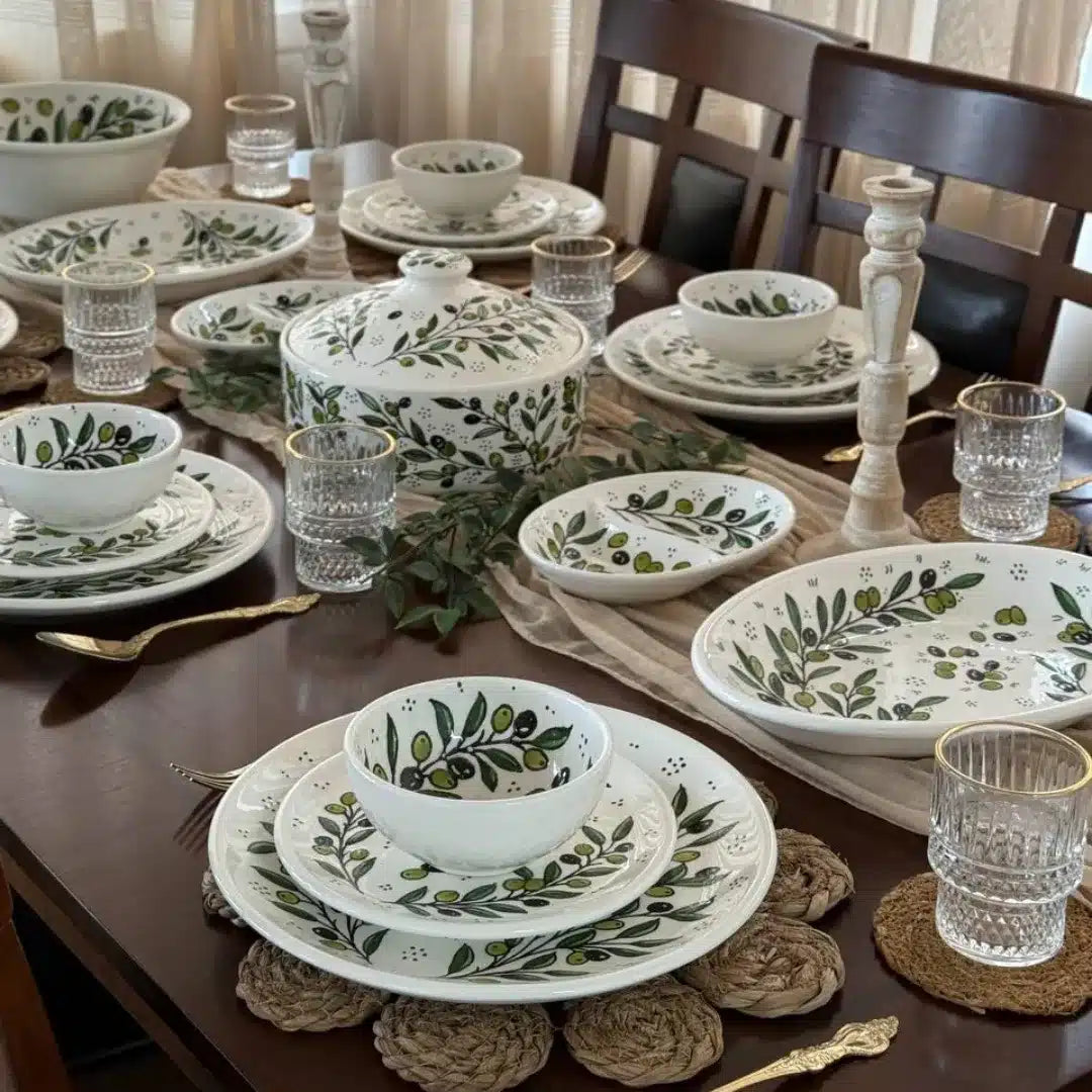 Handcrafted Ceramic Dinnerware Set for 6 – Luxury Tableware Dinner Set & Homeware Decor