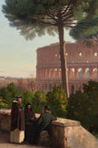 À L'OMBRE DE ROME, CADRE VINTAGE BRONZE