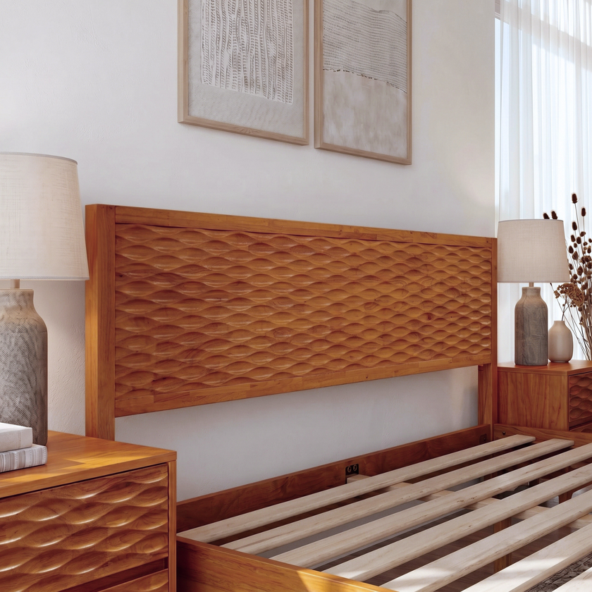 Elara Solid Wood Bed Frame