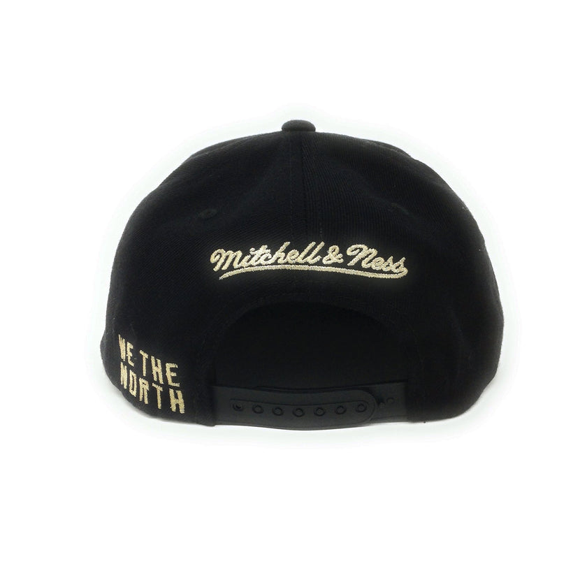 Mitchell and Ness Toronto Raptors We The Champions - 2019 Champions - Black/Gold Snapback Hat