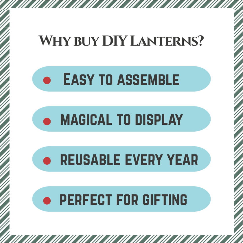 CrafTreat DIY Paper Lanterns - Snowglobe