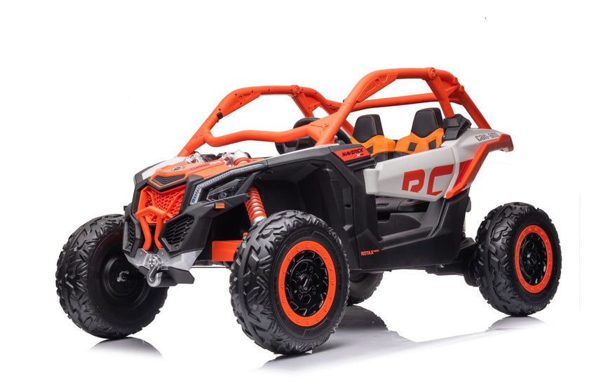 2026 2X24V CAN AM MAVERICK 4X4 2 Seater DELUXE Kids Ride On Car with Remote Control