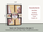 CrafTreat Scrapbook Blanks - FlipFlap Gatefold - Black & Kraft Color