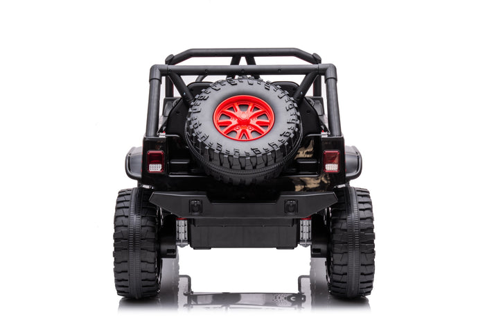 Voiture électrique pour enfant 2 places RAIDER, style Jeep, 24V, avec télécommande et roues arrière, modèle 2025.