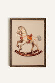CHEVAL À BASCULE, CADRE VINTAGE BRONZE