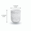 Vela Cement Rock Planter 14''