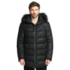 Men's Faux Fur collar Cotton padded Thick Long Puffer Winter Jacket