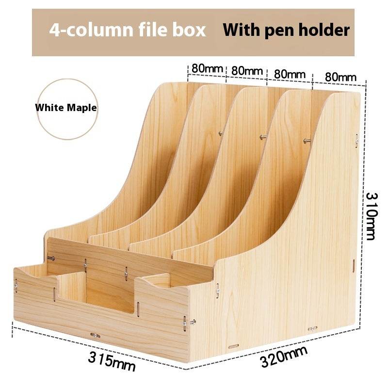 Minimalist Wooden Desk Organizer Office Table Organizer